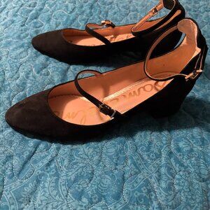 Sam Edelman Black Suede 2" Heels Women's Sues Size 9M